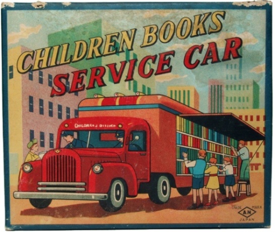 Dziecięcy bookmobil, lata 50. XX w. 